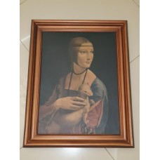 Картина Дама с горностаем Леонардо да Винчи р-р 37*49см